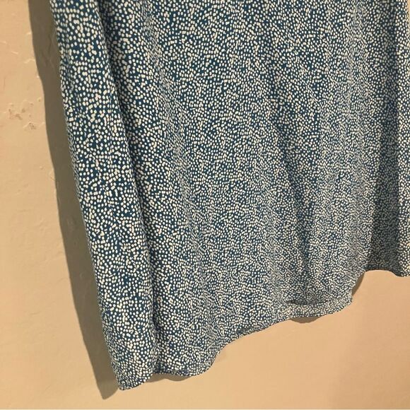 Joie Blue and White Sleeveless Silk Tank Blouse Size Large - Picture 2 of 9